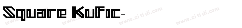 Square Kufic字体转换
